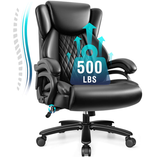 Big and Tall Leather Executive Back Support Office Chair 5202-1