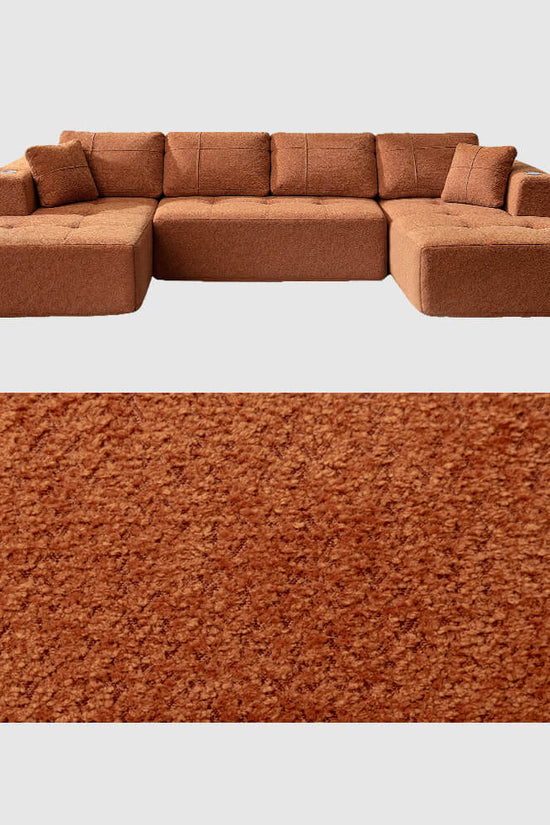 Modular Oversized U-Shaped Deep Seating Sectional Sofa