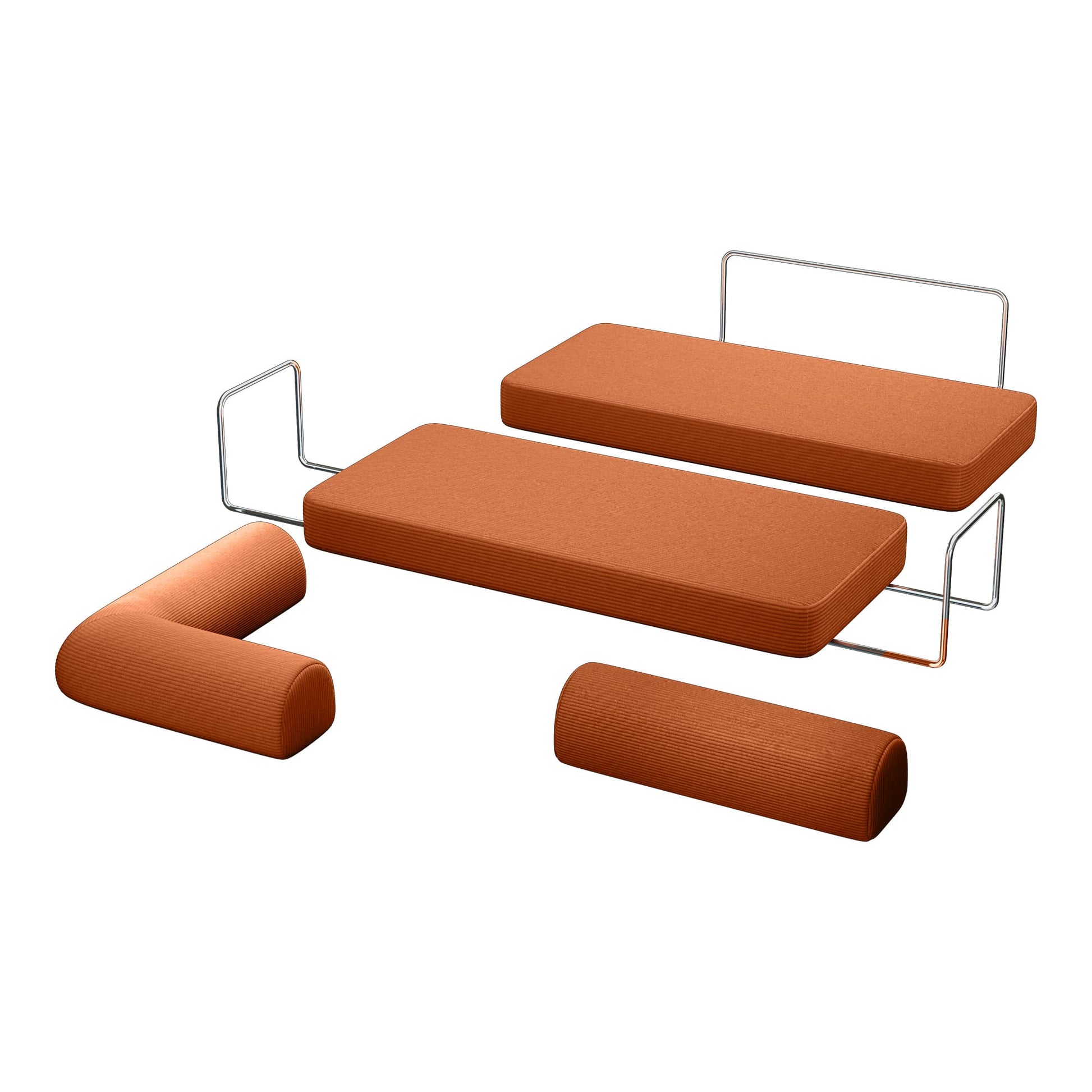 Combination Corner Sofa with High-Rebound Density Sponge