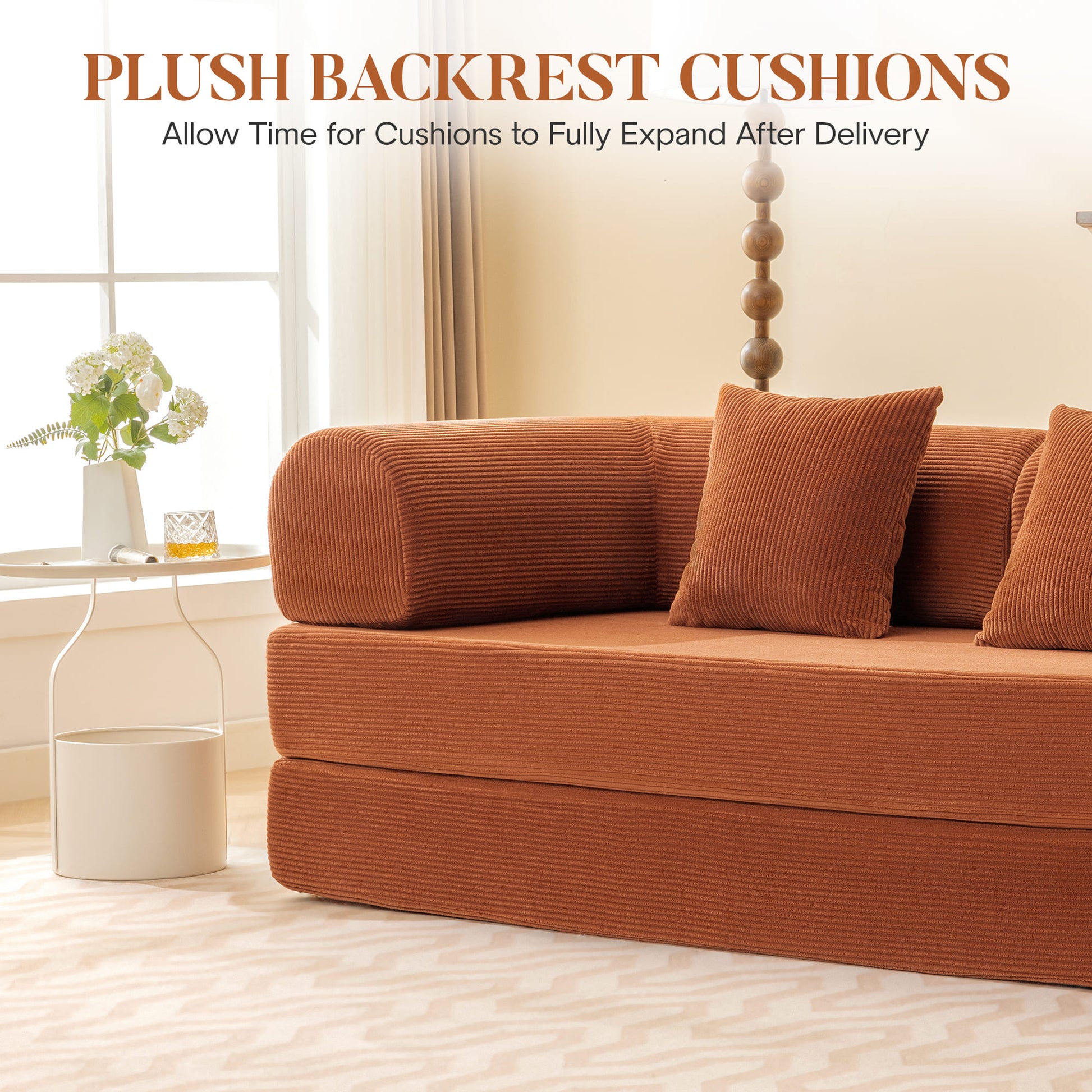 Combination Corner Sofa with High-Rebound Density Sponge
