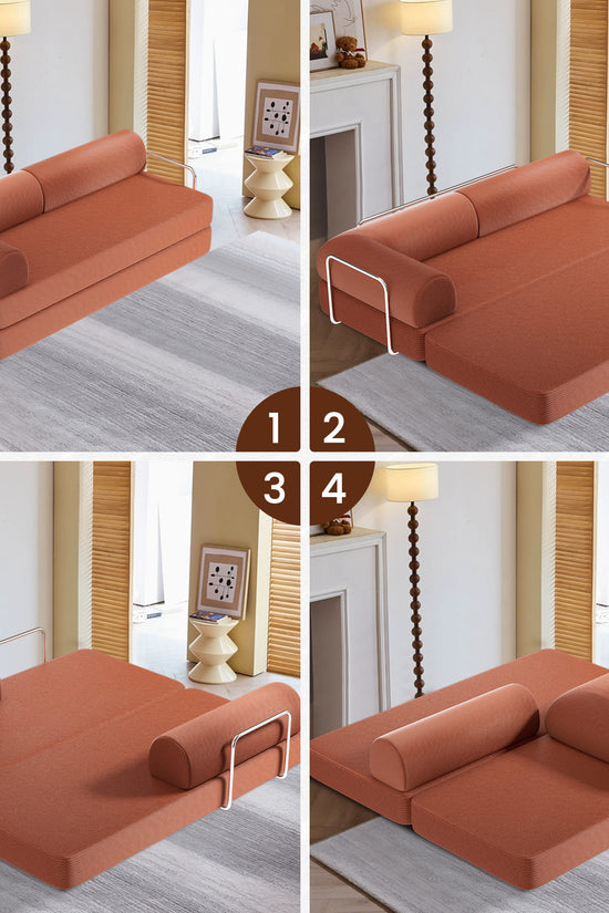 Combination Corner Sofa with High-Rebound Density Sponge