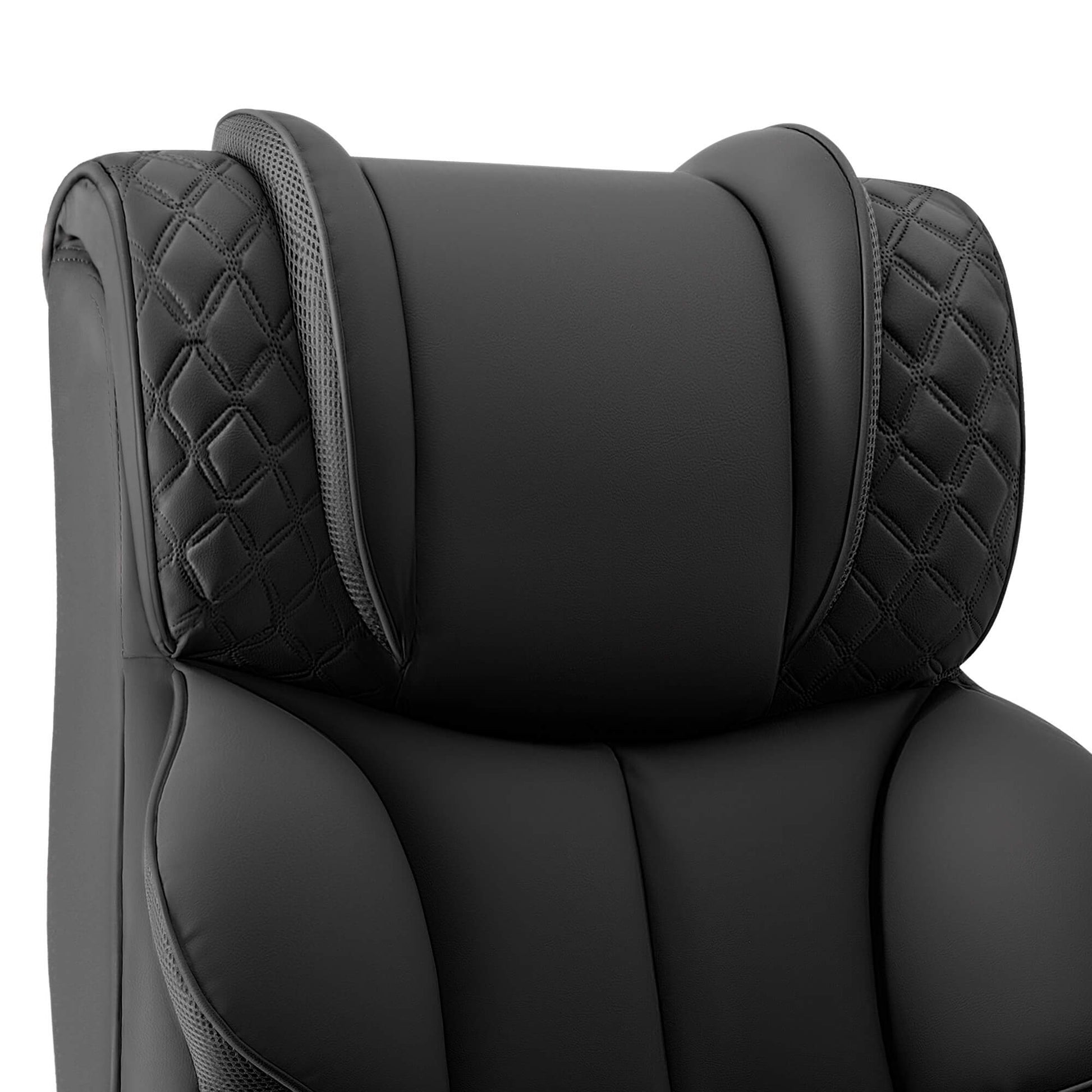 Widened Big and Tall Leather Executive Back Support Office Chair 309