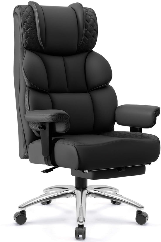 Widened Big and Tall Leather Executive Back Support Office Chair 309