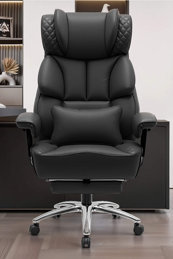 Widened Big and Tall Leather Executive Back Support Office Chair 309