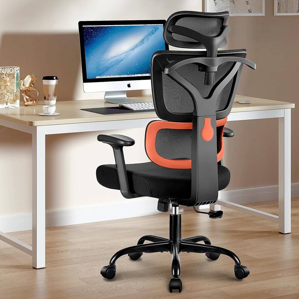 Ergonomic Office Chair with Adjustable Armrests and Headrest 999-S