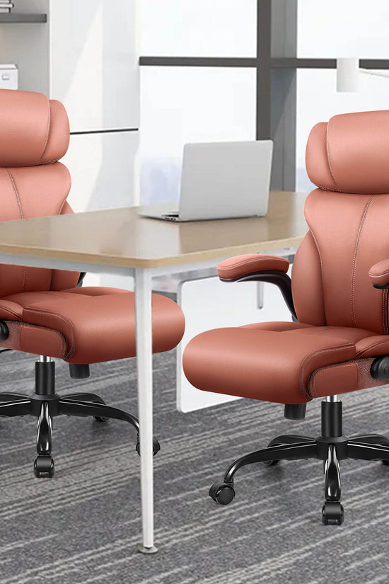 Big and Tall Leather Executive Back Support Office Chair 5066H