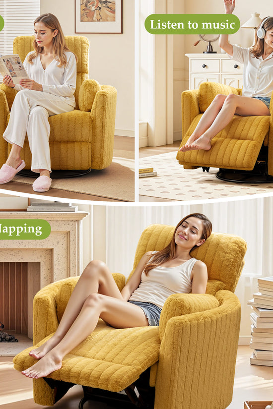 Nursery Power Glider Recliner Chair with USB Ports and Footrest