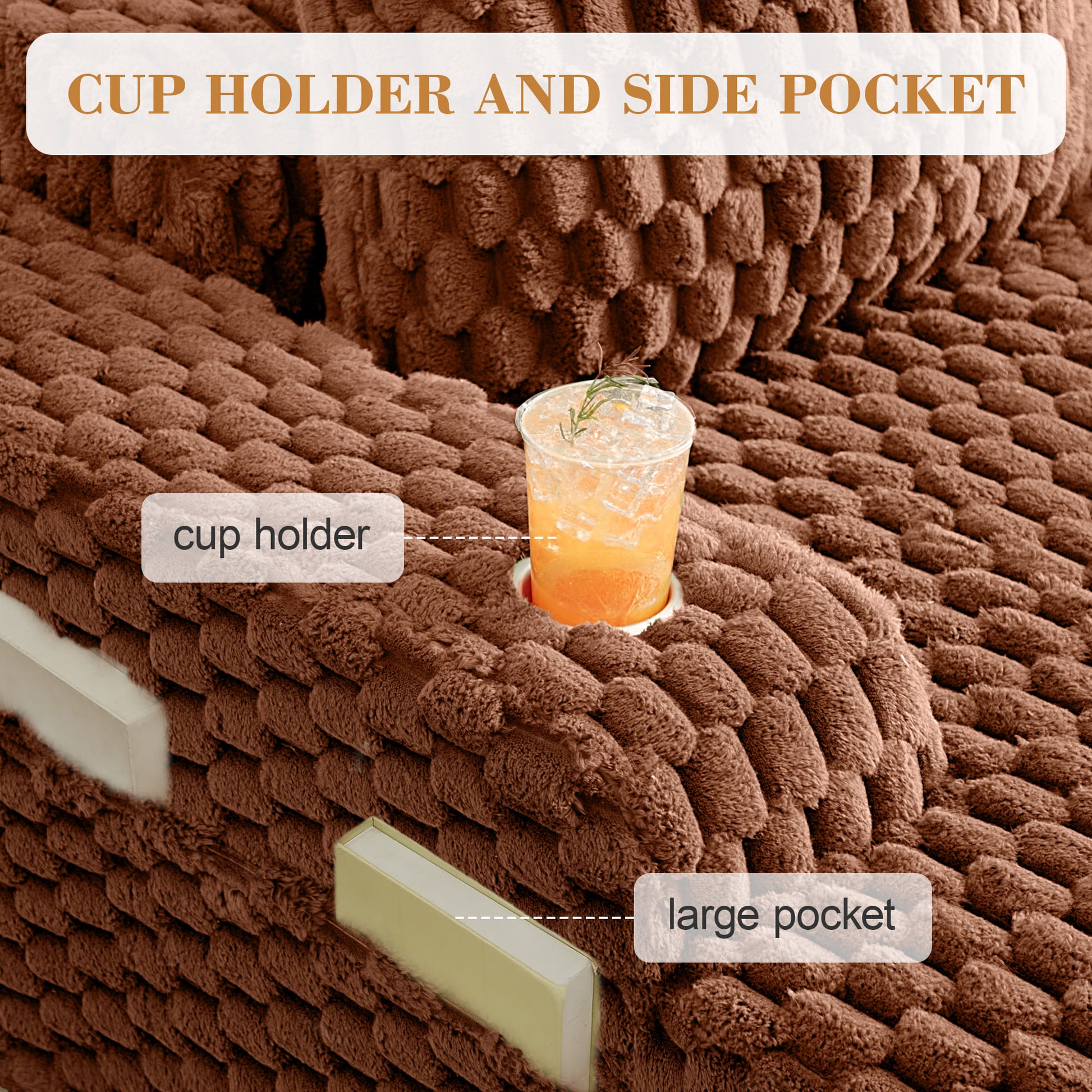 47.6"W Oversized Floor Chaise Lounge Sofa Bed