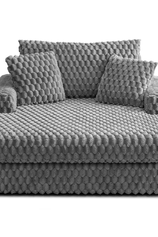 Comfy Cloud Fur Upholstered Sleeper Sofa