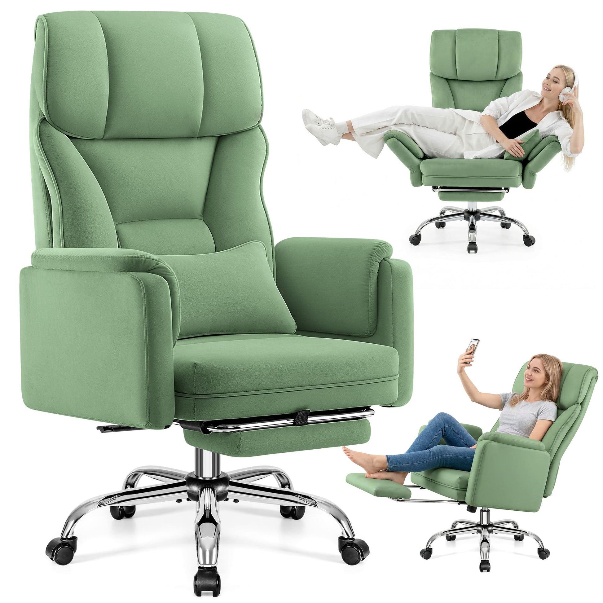 Big and Tall Executive Office Chair with Ergonomic Lumbar Support 6088
