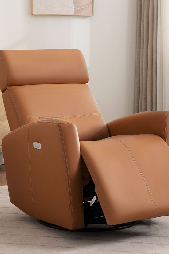 Power Swivel Recliner with Adjustable Headrest 6938