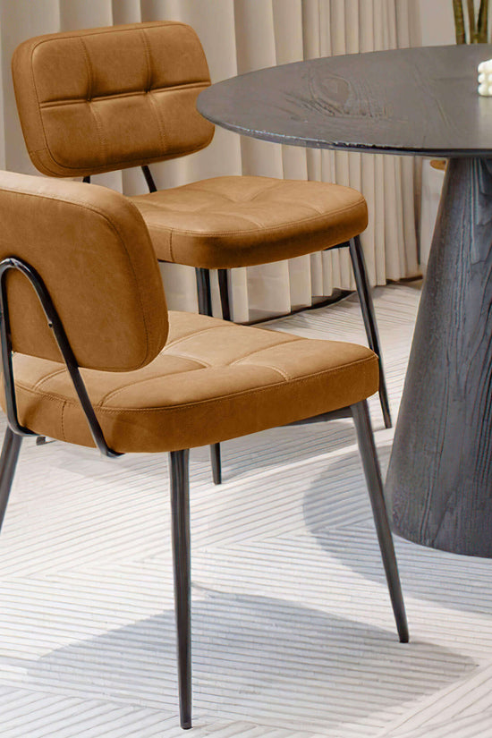 Upholstered Side Dining Chairs Set of 2