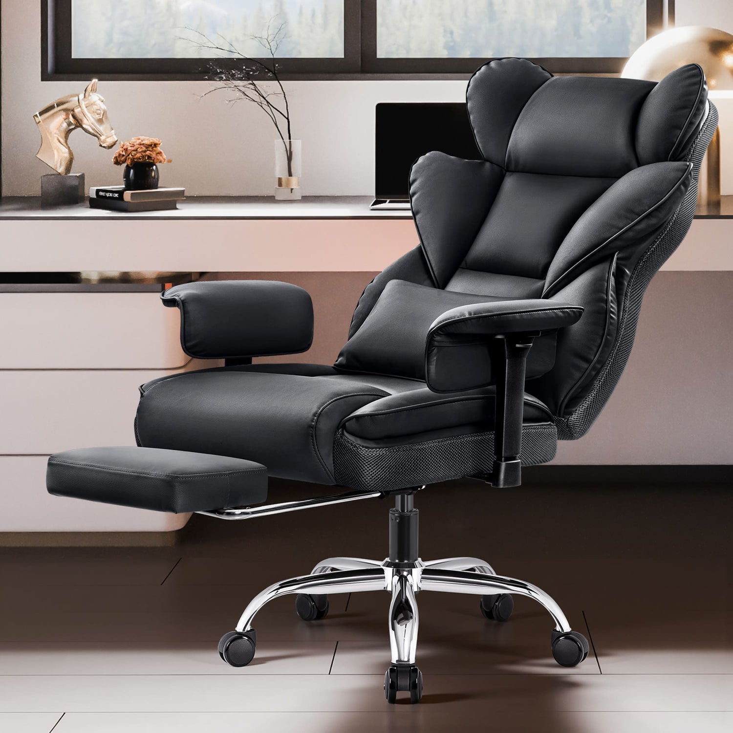 Big and Tall Leather Executive Back Support Office Chair