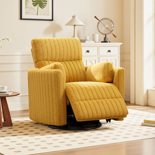 Nursery Power Glider Recliner Chair with USB Ports and Footrest