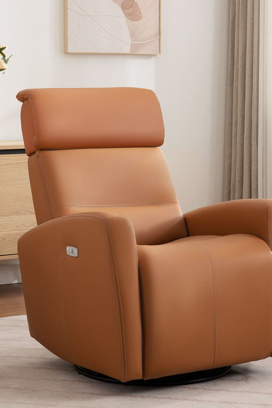 Power Swivel Recliner with Adjustable Headrest 6938