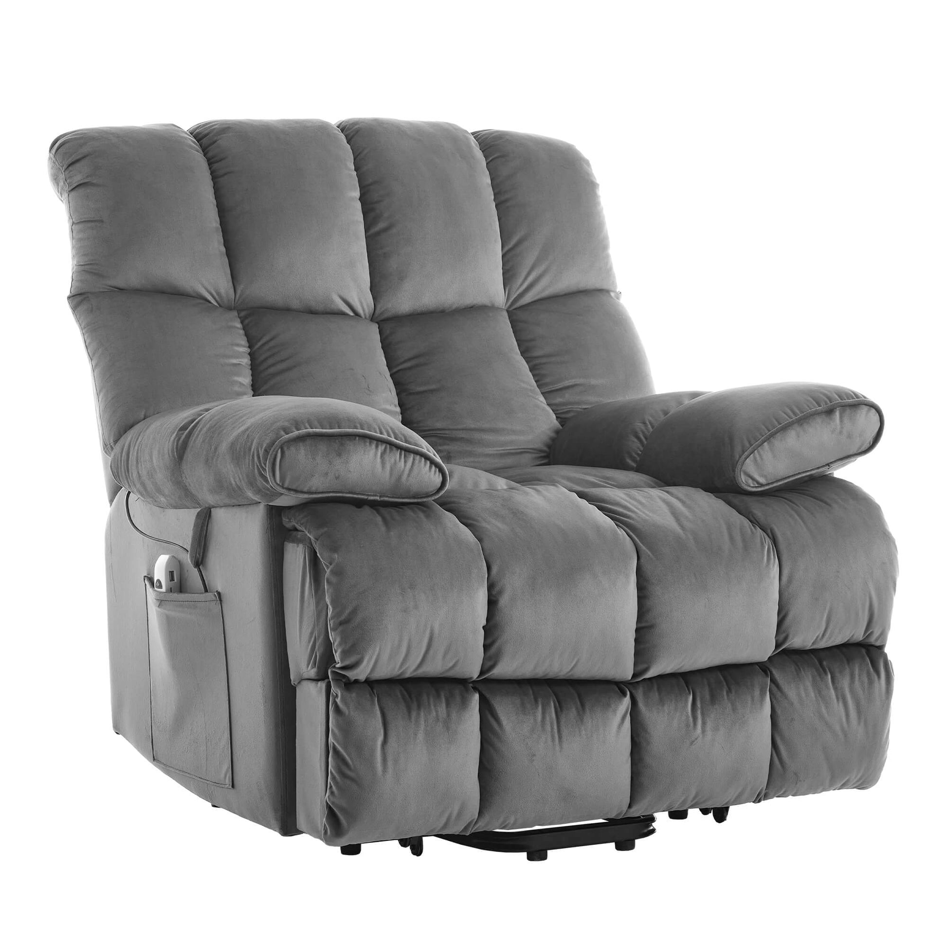 Infinite Position Power Lift Recliner Chair with Massage and Heating for Elderly