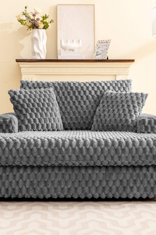 Comfy Cloud Fur Upholstered Sleeper Sofa