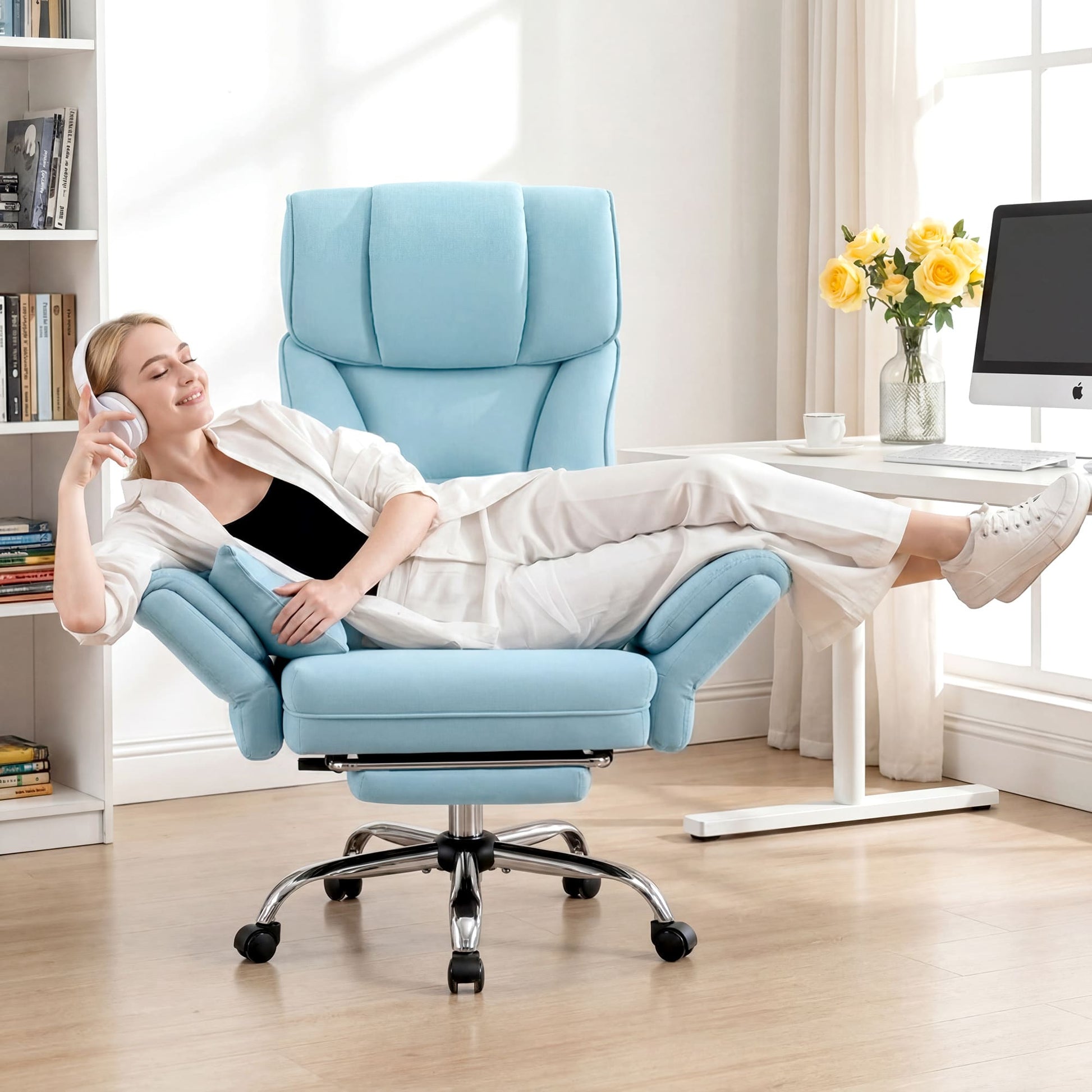 Big and Tall Executive Office Chair with Ergonomic Lumbar Support 6088