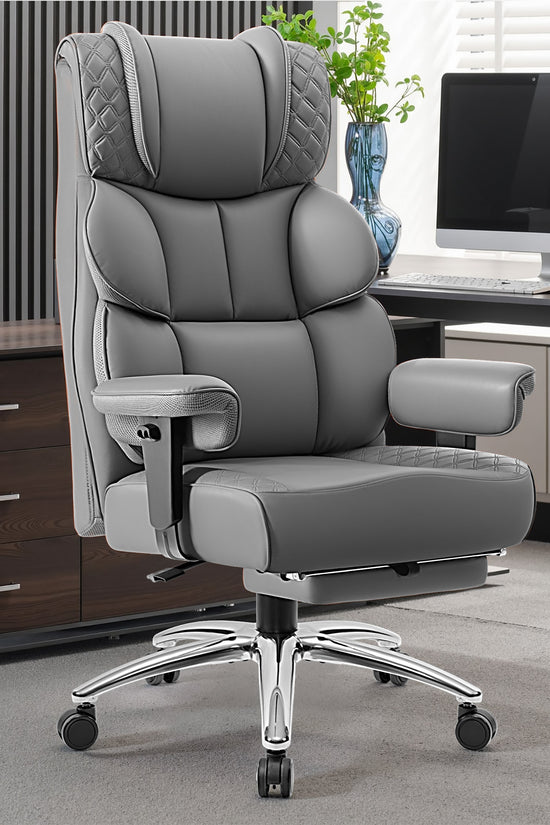 Widened Big and Tall Leather Executive Back Support Office Chair 309