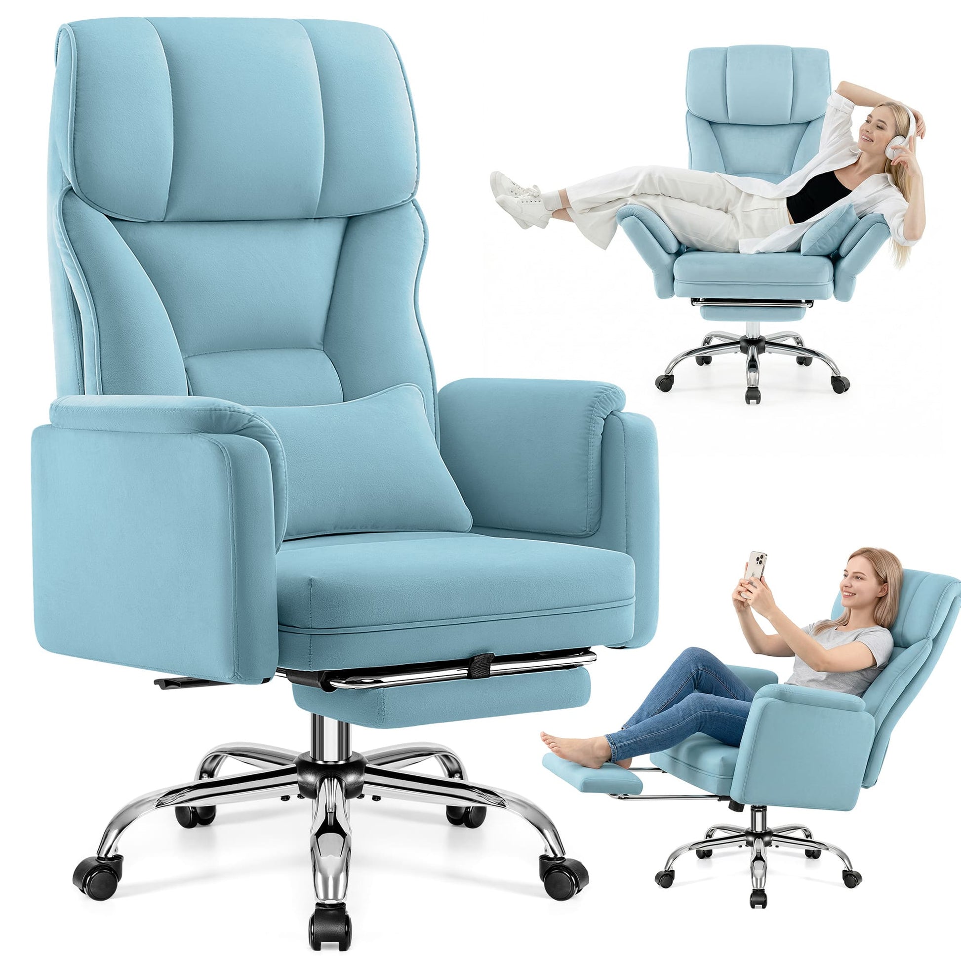 Big and Tall Executive Office Chair with Ergonomic Lumbar Support 6088