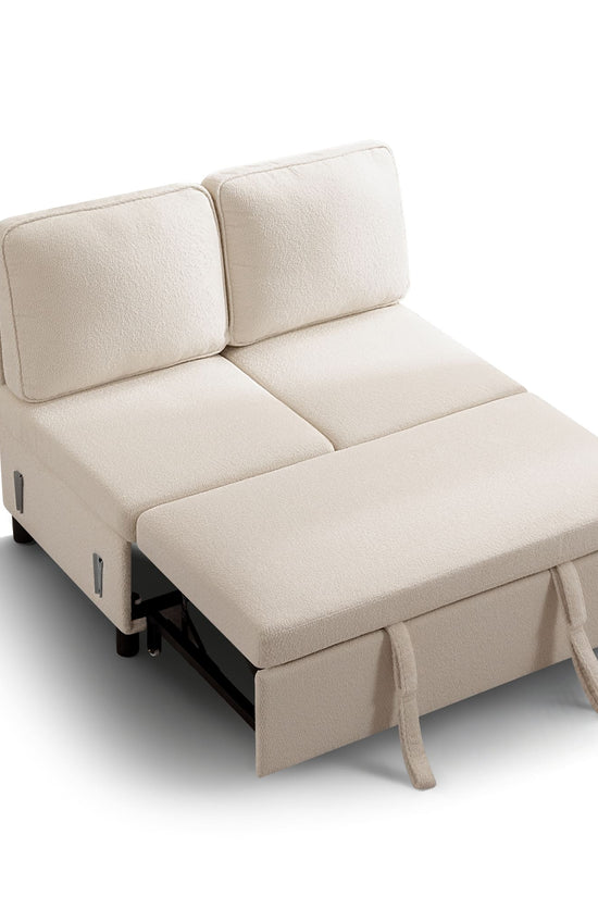 7-Seater Modular Sectional Sofa Couch with Pull-Out Sleeper and Storage