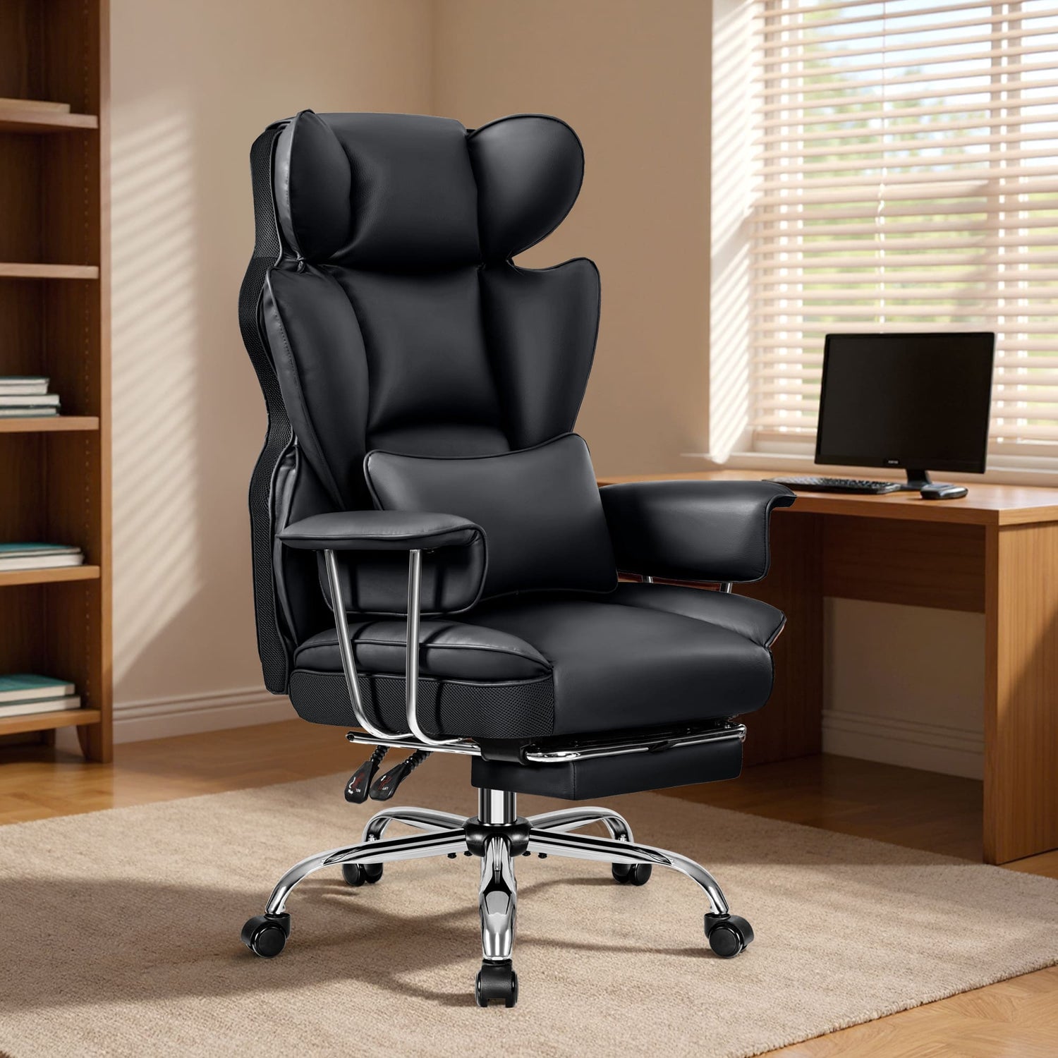 Big and Tall Leather Executive Back Support Office Chair