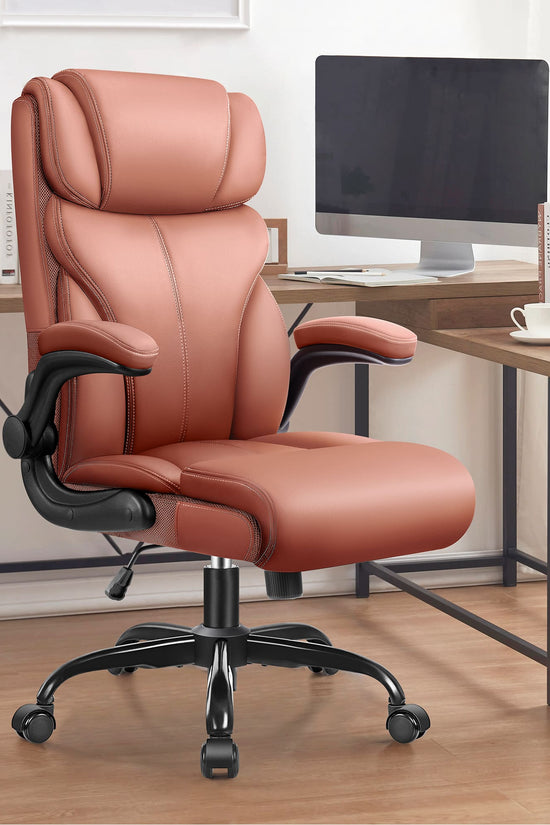 Big and Tall Leather Executive Back Support Office Chair 5066H