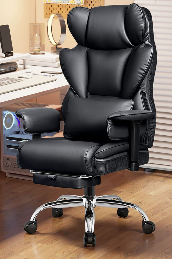 Big and Tall Leather Executive Back Support Office Chair