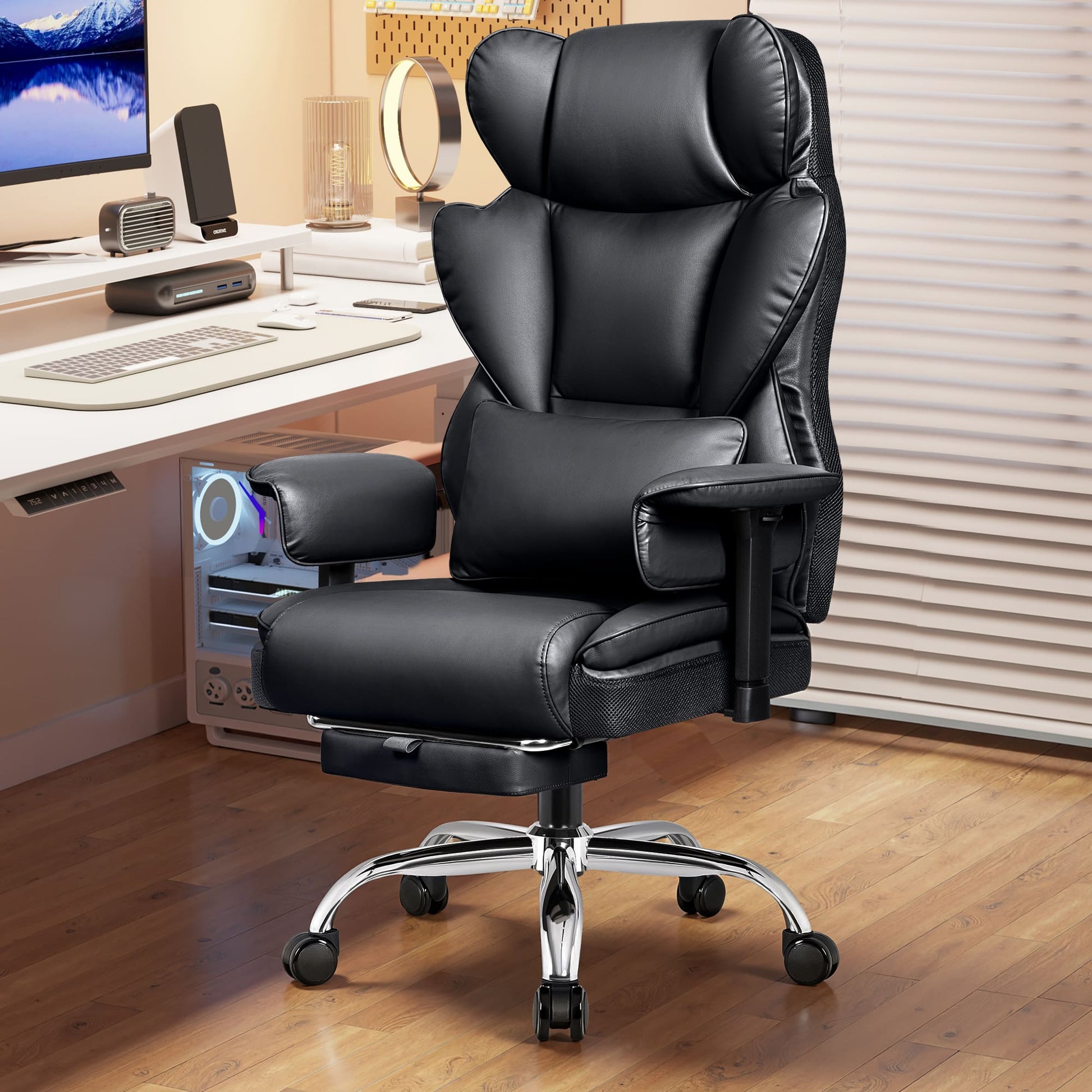 Big and Tall Leather Executive Back Support Office Chair
