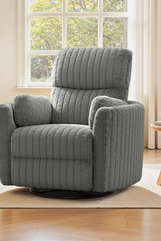 Nursery Power Glider Recliner Chair with USB Ports and Footrest