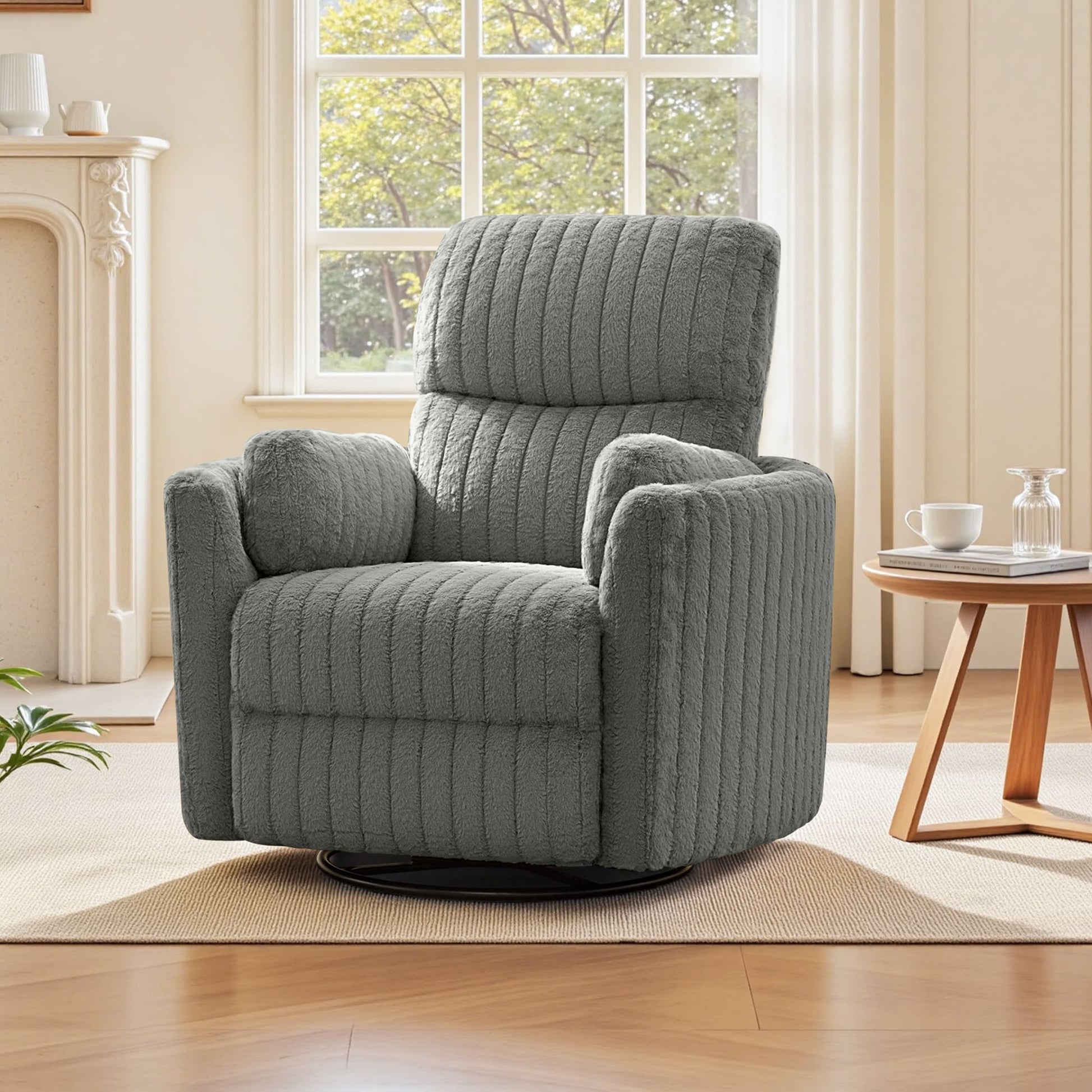 Nursery Power Glider Recliner Chair with USB Ports and Footrest