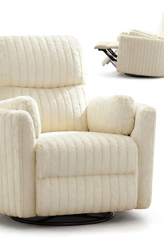 Nursery Power Glider Recliner Chair with USB Ports and Footrest