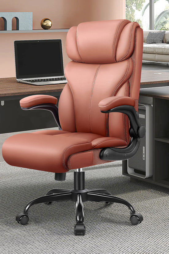 Big and Tall Leather Executive Back Support Office Chair 5066H