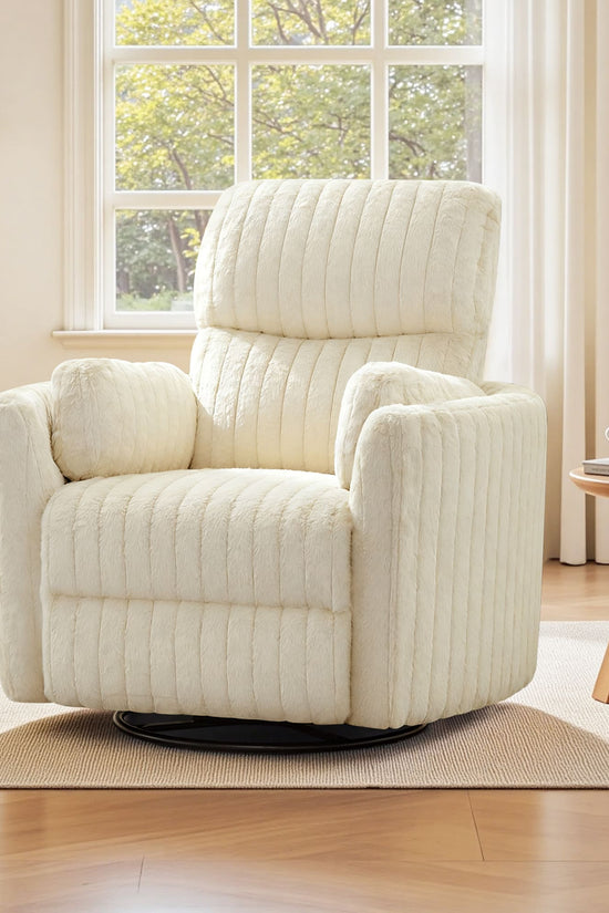 Nursery Power Glider Recliner Chair with USB Ports and Footrest