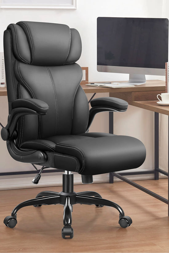 Big and Tall Leather Executive Back Support Office Chair 5066H
