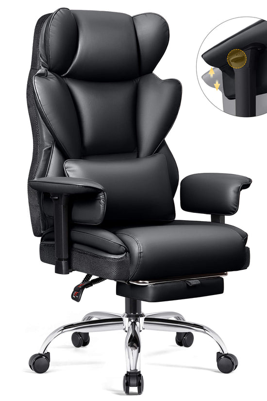 Big and Tall Leather Executive Back Support Office Chair