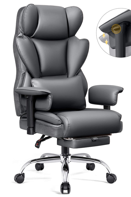 Big and Tall Leather Executive Back Support Office Chair