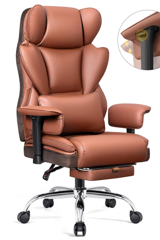 Big and Tall Leather Executive Back Support Office Chair