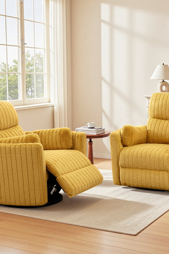 Nursery Power Glider Recliner Chair with USB Ports and Footrest