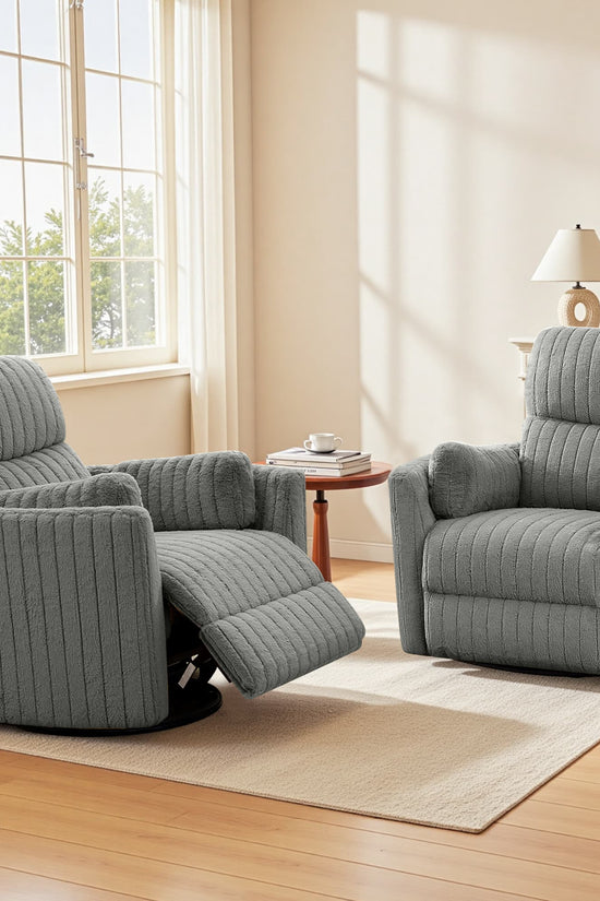 Nursery Power Glider Recliner Chair with USB Ports and Footrest