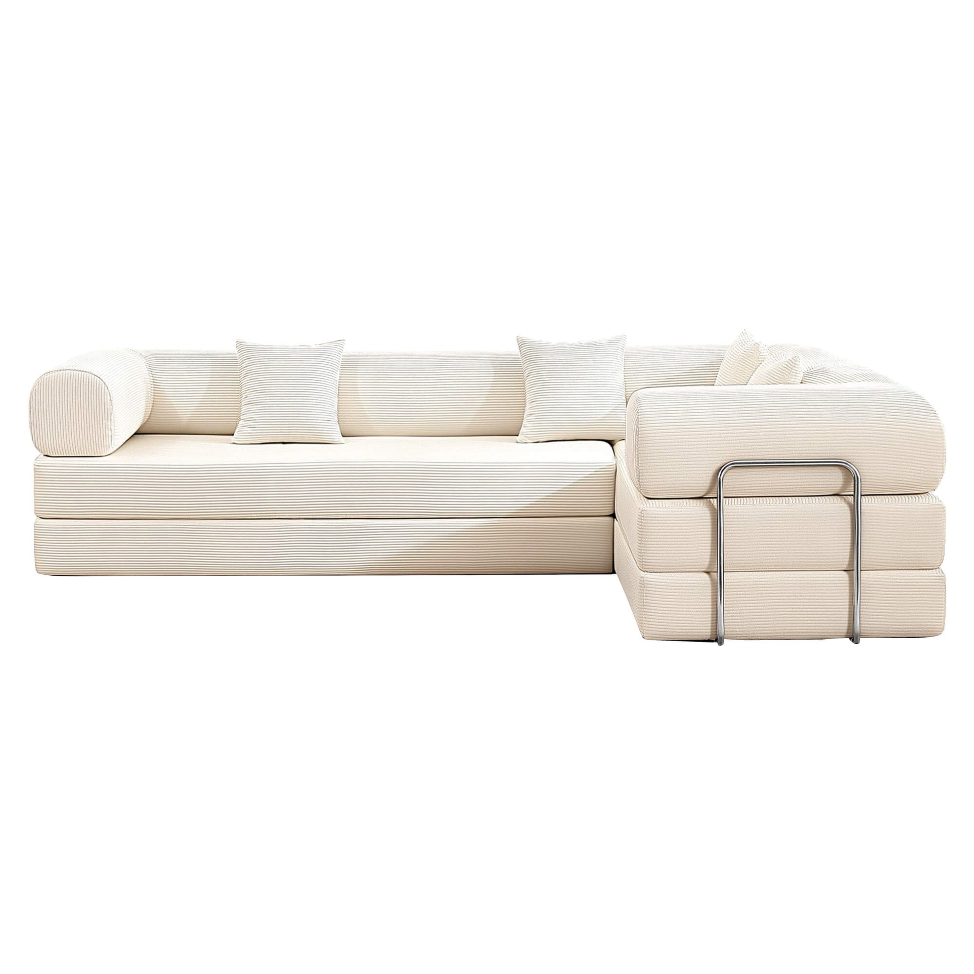 Combination Corner Sofa with High-Rebound Density Sponge