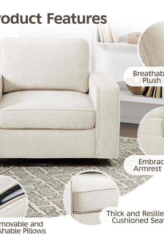 Modern Swivel Rotating Barrel Sofa Chair