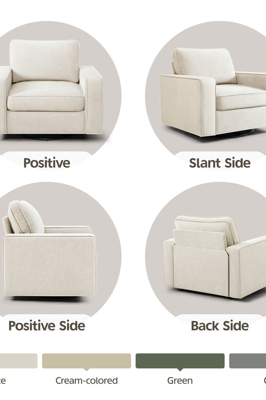 Modern Swivel Rotating Barrel Sofa Chair