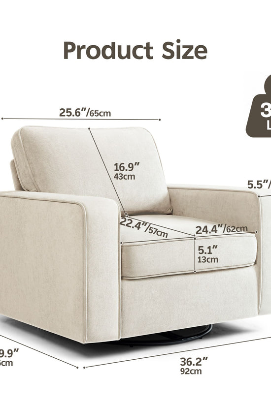 Modern Swivel Rotating Barrel Sofa Chair