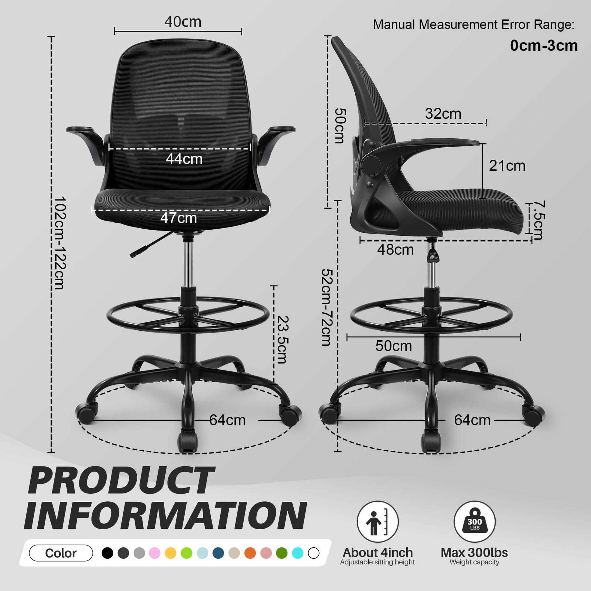 Primy Ergonomic Drafting Chair 934-Z