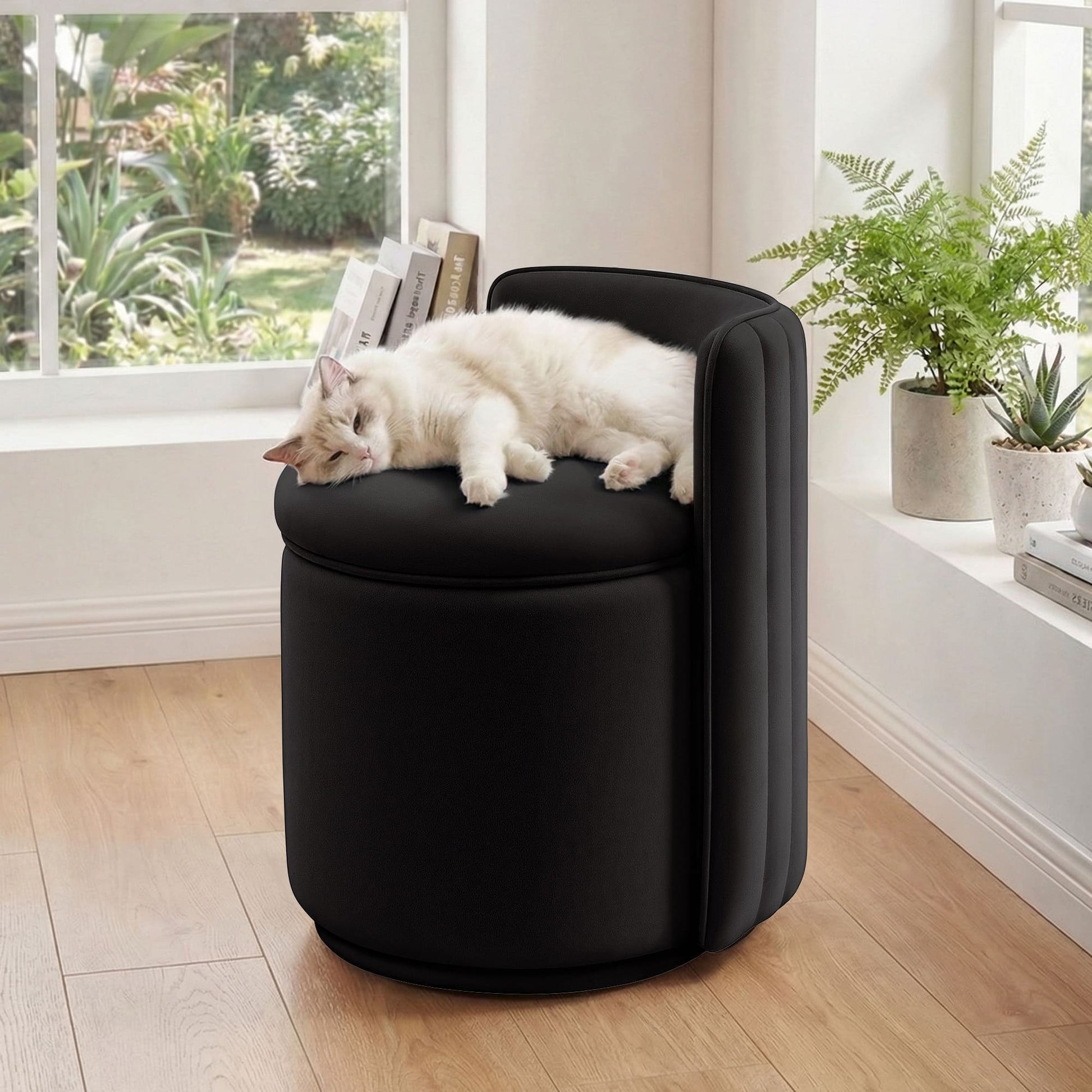 Velvet Vanity Chair With Storage