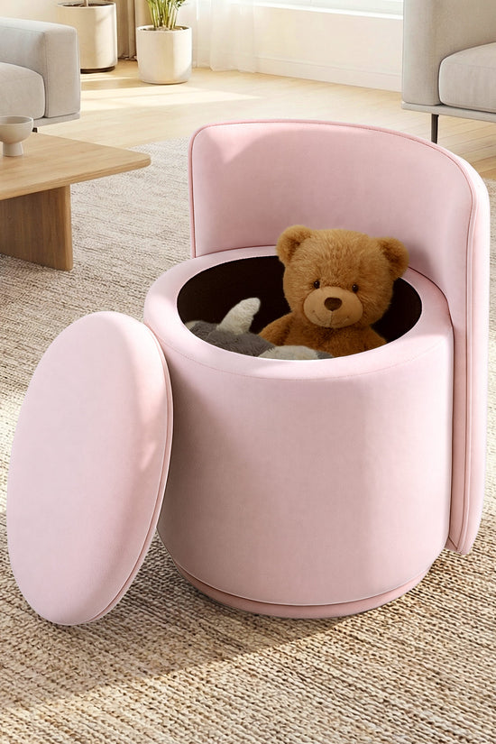 Velvet Vanity Chair With Storage