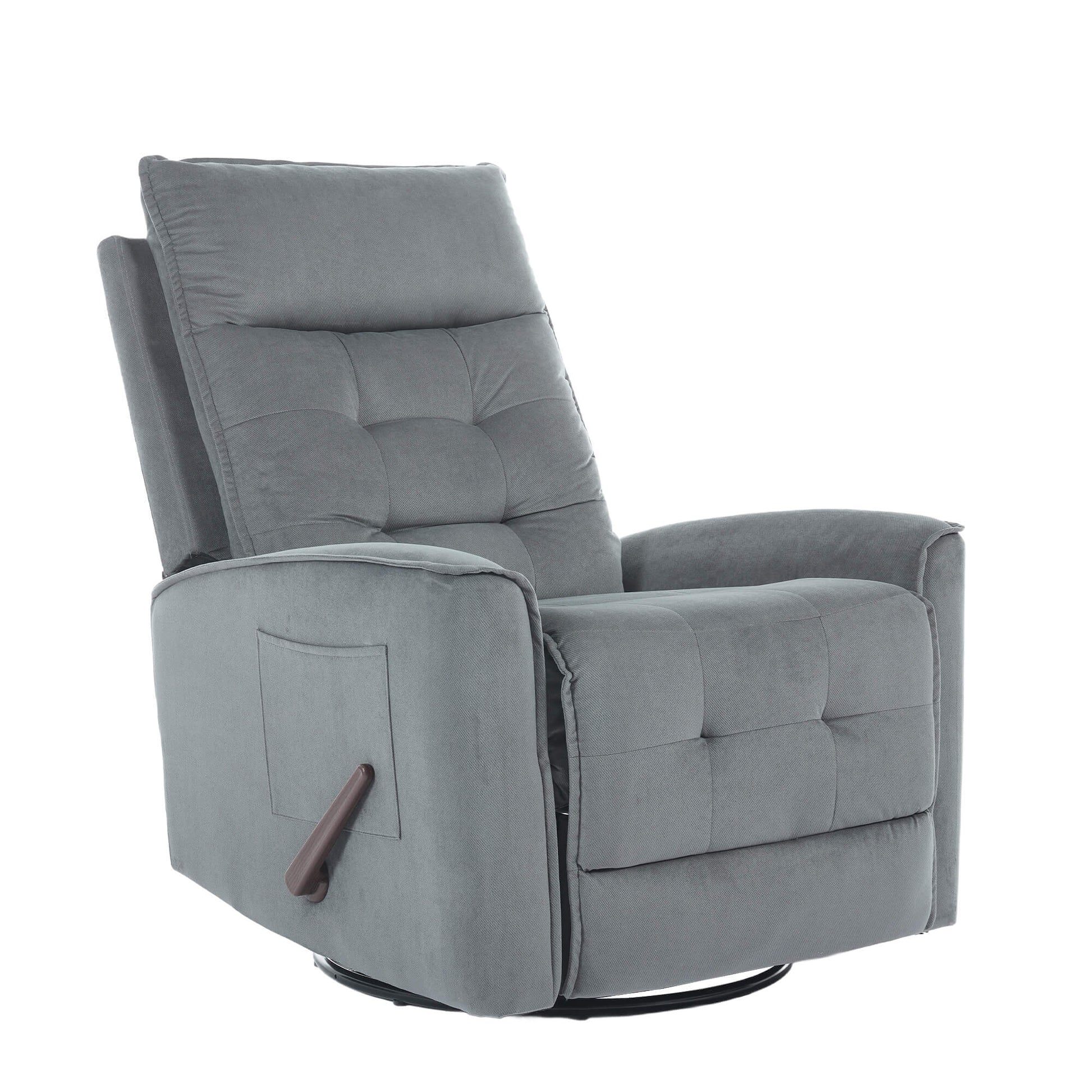 Manual Swivel Rocker Recliner Chair Glider Rocking Chair for Nursery