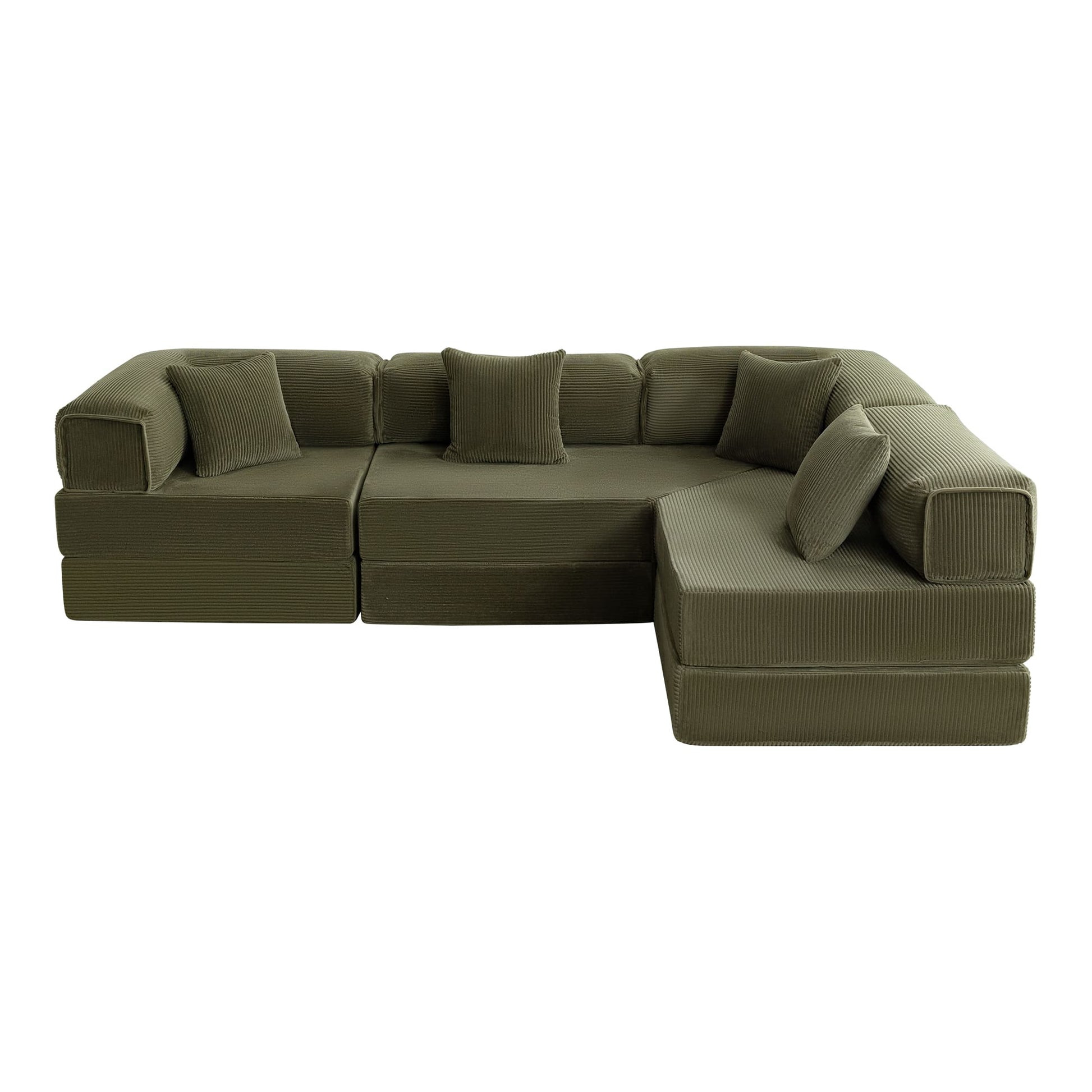 L-Shaped 106.3" W Modular Sectional Sofa Couch