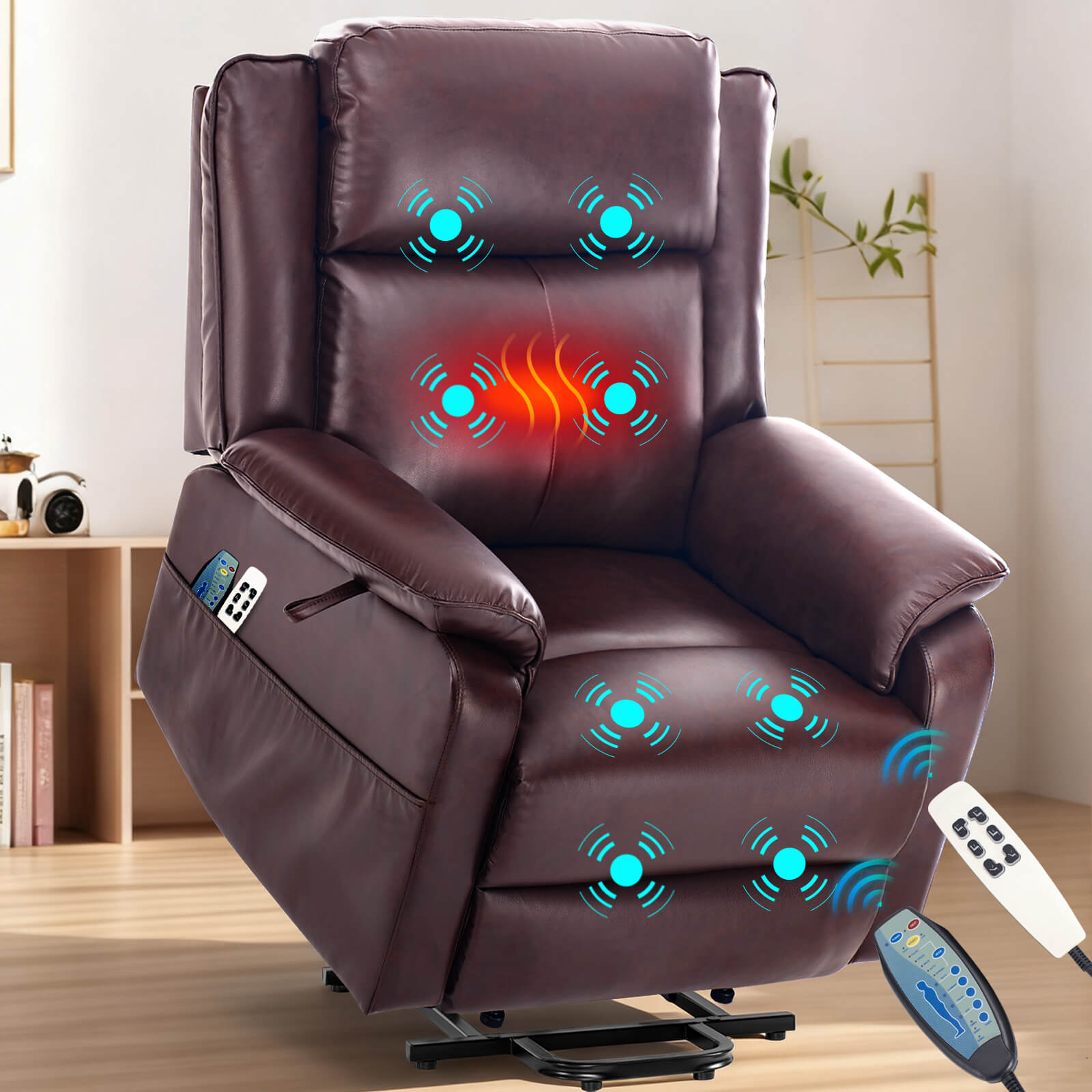 Zero Gravity Infinite Position Power Lift Recliner Chair W/ Massage and Heating